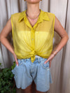 Camicia smanicata con nodo in vita Art CMA-Q509