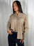 Camicia rigata beige - HaveOne