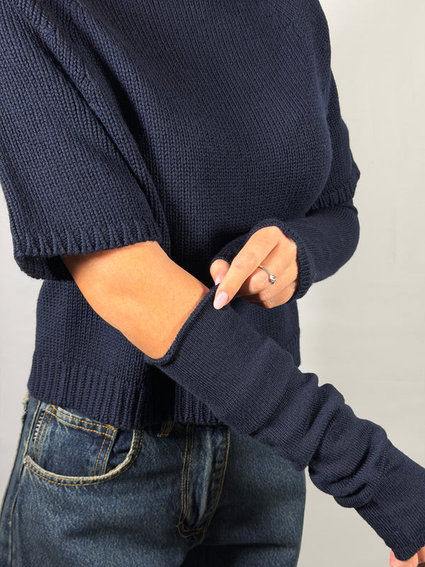 Maglia crop con manicotti - Tensione In