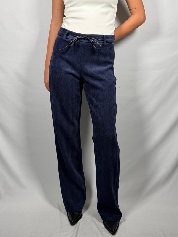 Pantalone in velluto blu - Tensione In