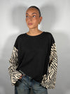 T-Shirt manica lunga zebrata - HaveOne
