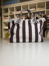Borsa grande in canvas a righe ART. XAB0010