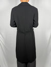 Cappotto lungo doppiopetto Nero- Vicolo