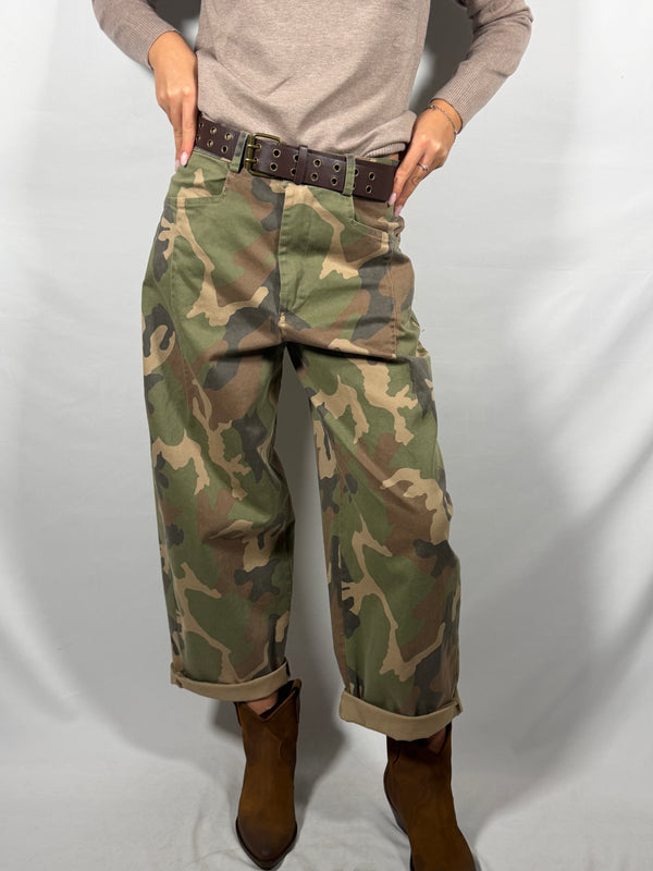 Pantalone Militare balloon con cintura - Vicolo