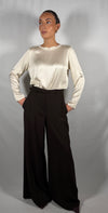 Pantalone palazzo con cintura Moro- Imperial P7J7MHXC
