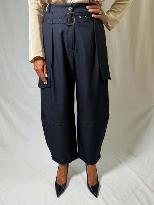 Pantaloni tasconi blu - Haveone PMN-R015