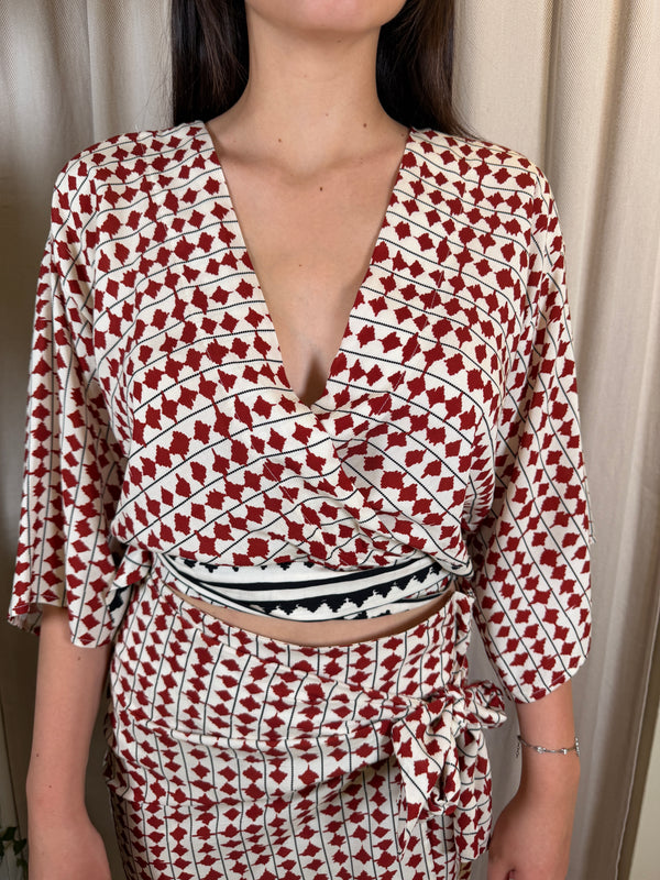 Top kimono crop TAB2854