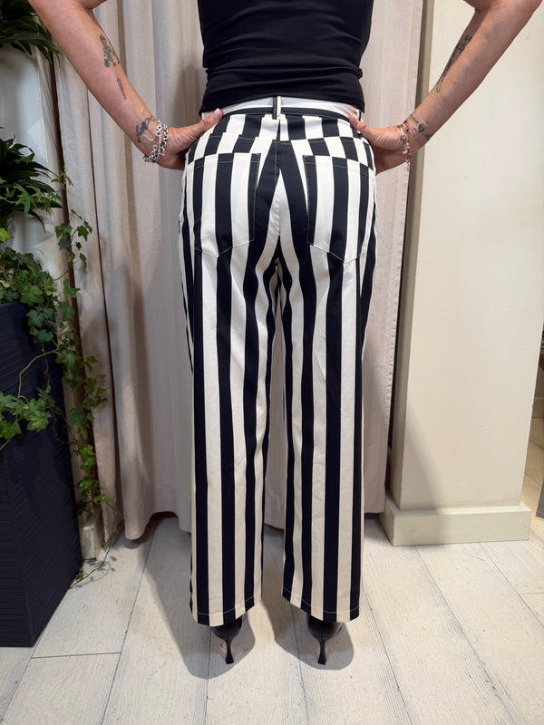 Pantalone crop rigato ART. ZR1718