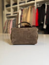 Borsa a mano effetto scamosciato marrone chiaro - Trendy