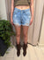 Shorts rotture denim