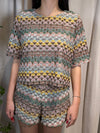 Blusa crochet fantasia TAB2250