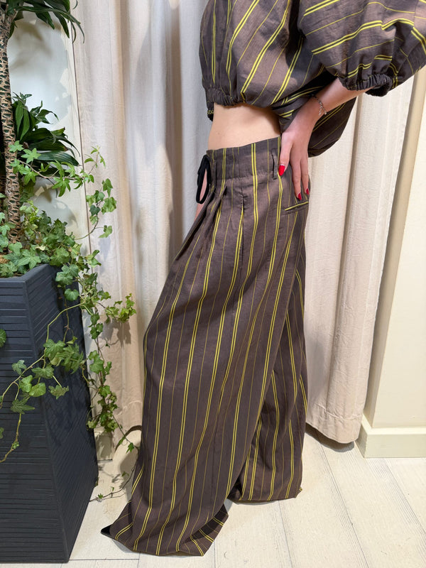 Pantalone moro gessato giallo TAB2364