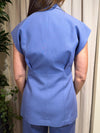 Gilet lungo misto linoTAB1655