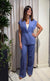 Pantalone gamba dritta misto lino TAB1624