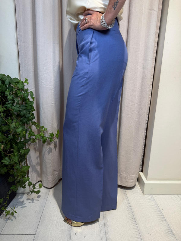 Pantalone gamba dritta misto lino TAB1624