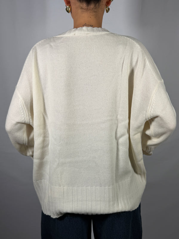 Maglione girocollo 100% Lana- Vicolo