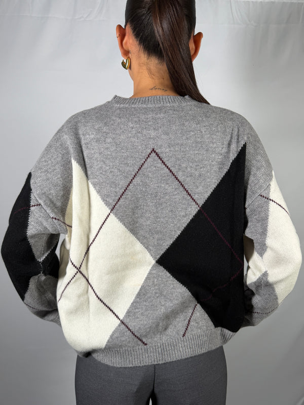 Cardigan con rombi - Vicolo
