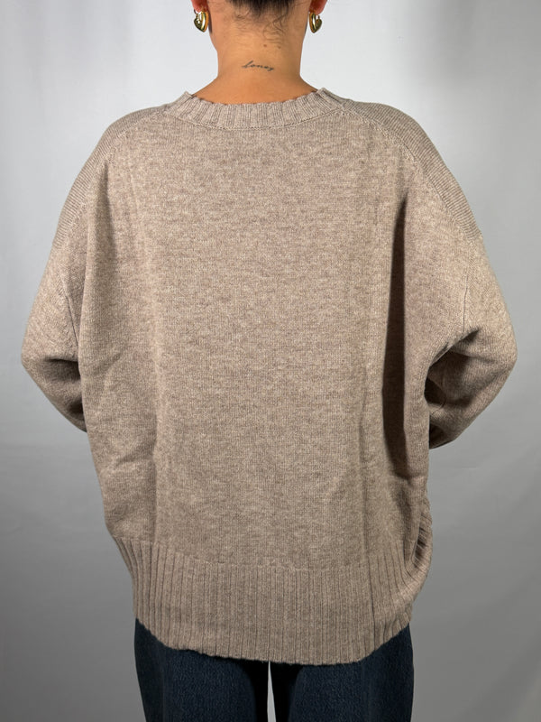 Maglione girocollo 100% Lana- Vicolo