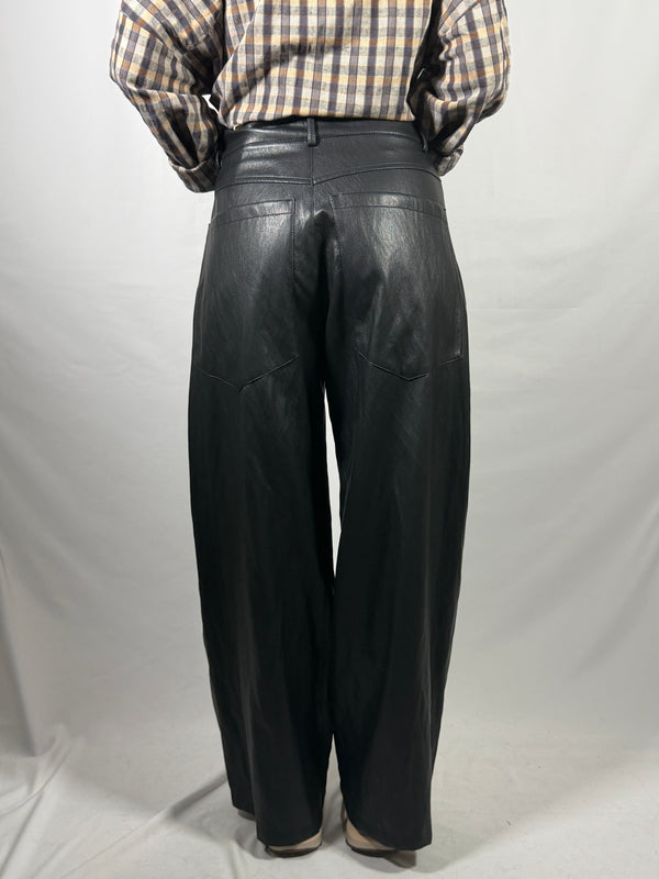Pantalone ecopelle ferro - Tensione In