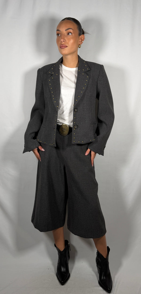 Pantalone antracite con cintura- Tensione In