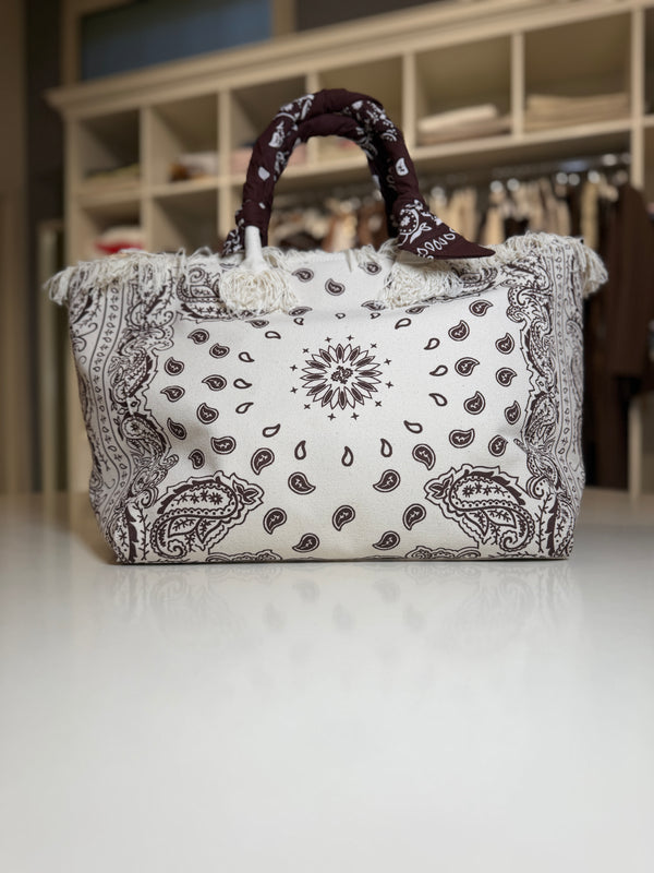 Borsa grande in canvas fantasia bandana ART. XAB0005