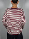 T-shirt scatoletta a righe- Vicolo UAC0140