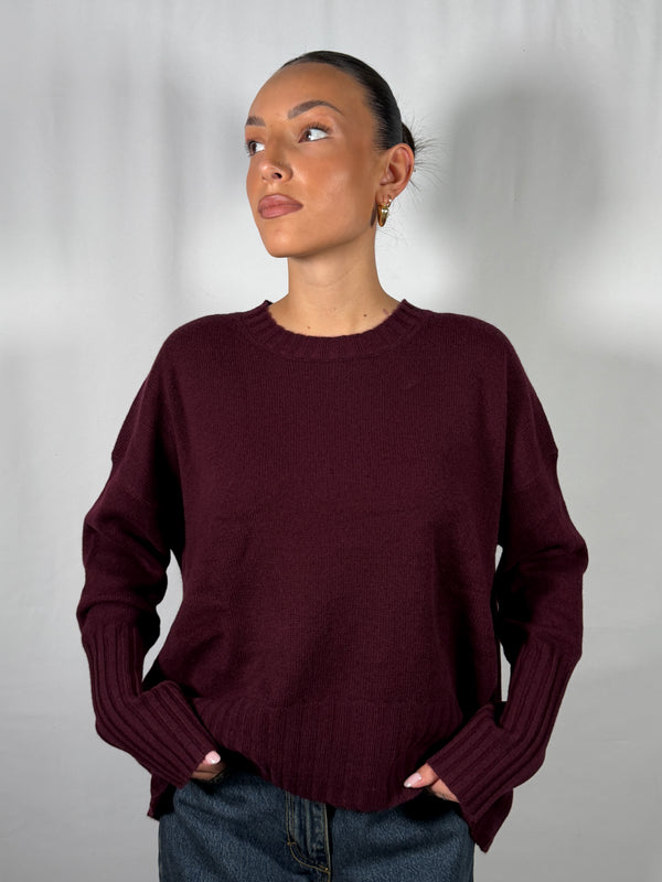 Maglione girocollo 100% Lana- Vicolo