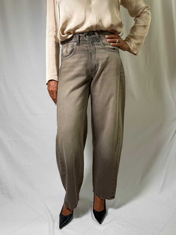 Jeans lucy slavato nero PLS-R125