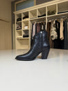 Texano in pelle vitello Nero