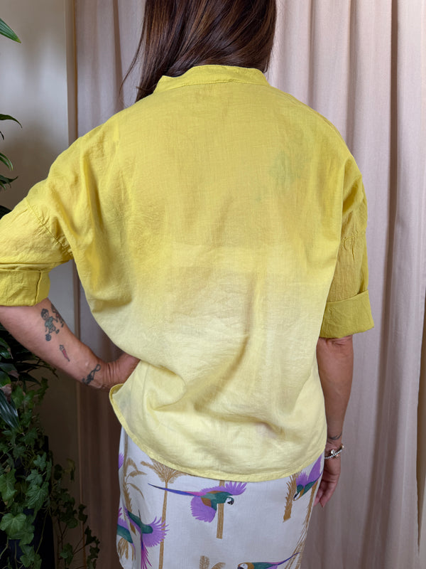 Camicia sfumata Senape CFL-Q475