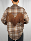 Camicia Check con frange Grigio/ Moro - Tensione In