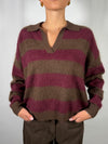Maglione con righe e colletto - vicolo