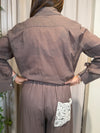 Camicia tasca macramè TAB2437