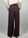 Pantalone palazzo con cintura Bordeaux- Imperial P7J7MHXC