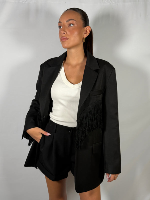 Giacca twillfrange Nero- Vicolo