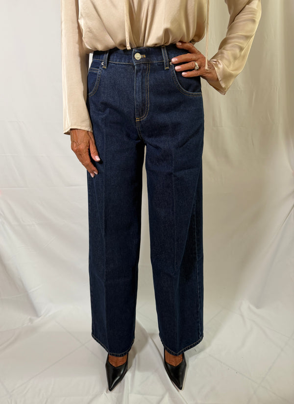 Jeans Mía baggy fit lavaggio blu scuro Vicolo DAC5057