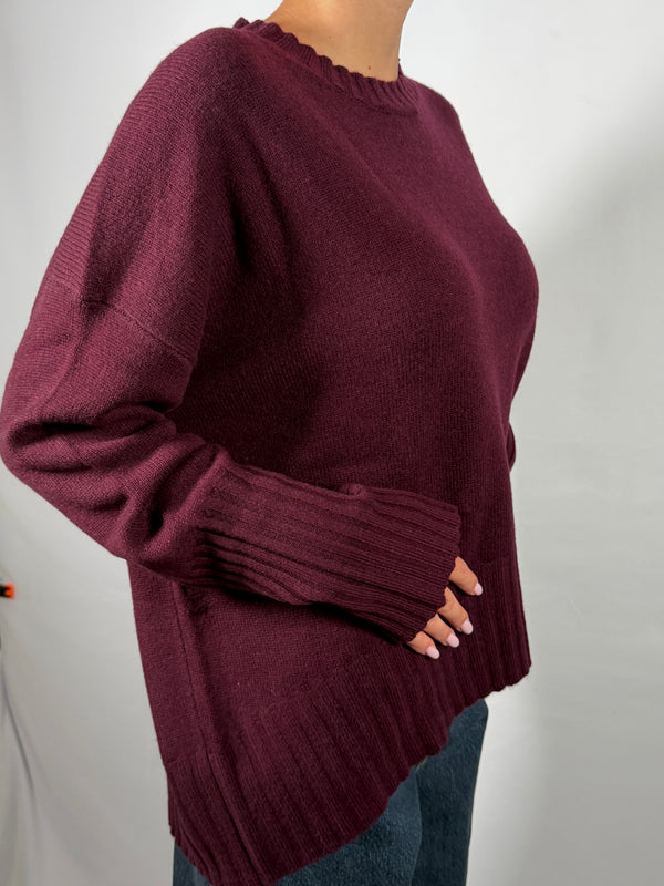 Maglione girocollo 100% Lana- Vicolo