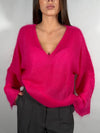 Maglia Mohair over scollo a V- Vicolo 7AC7082