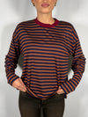 T-Shirt rigata profilo a contrasto - HaveOne