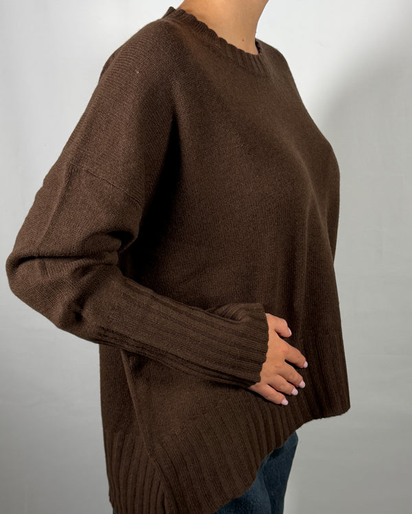 Maglione girocollo 100% Lana- Vicolo