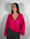 Maglia Mohair over scollo a V- Vicolo 7AC7082