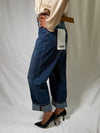 Jeans Mandy denim blu con cintura- Haveone PLS-R138