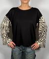 T-Shirt manica lunga zebrata - HaveOne