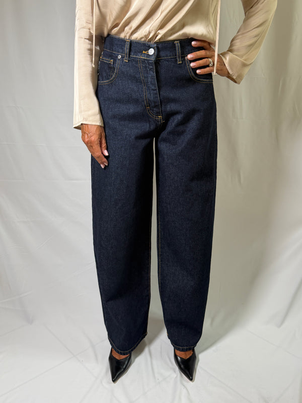 Jeans Bella blu , cuciture camel - Haveone PLS-R095
