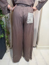 Pantalone mussola tasca macramè TAB2438