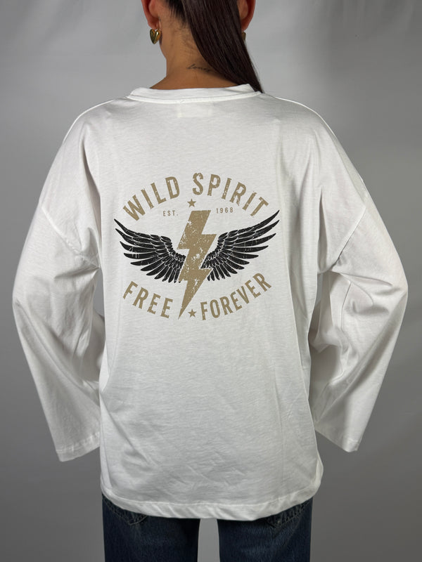 T-shirt stella a manica lunga - Vicolo