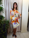 Camicia Fantasia Orchidea Arancio Art. CVS-Q503