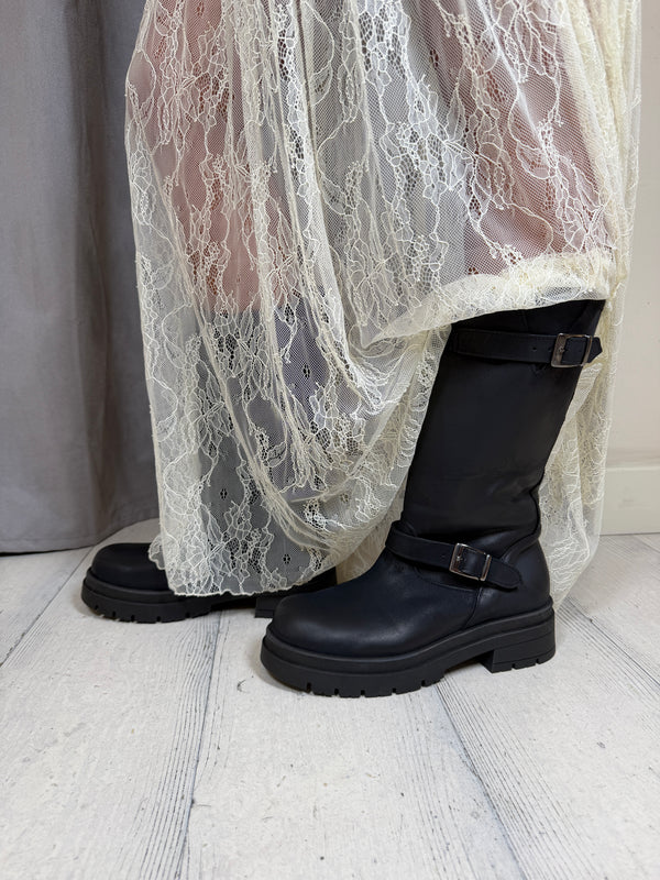 Stivale Biker Nero Ovyé