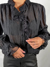 Camicia a pizzo Nero - HaveOne