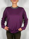 T-Shirt rigata profilo a contrasto - HaveOne